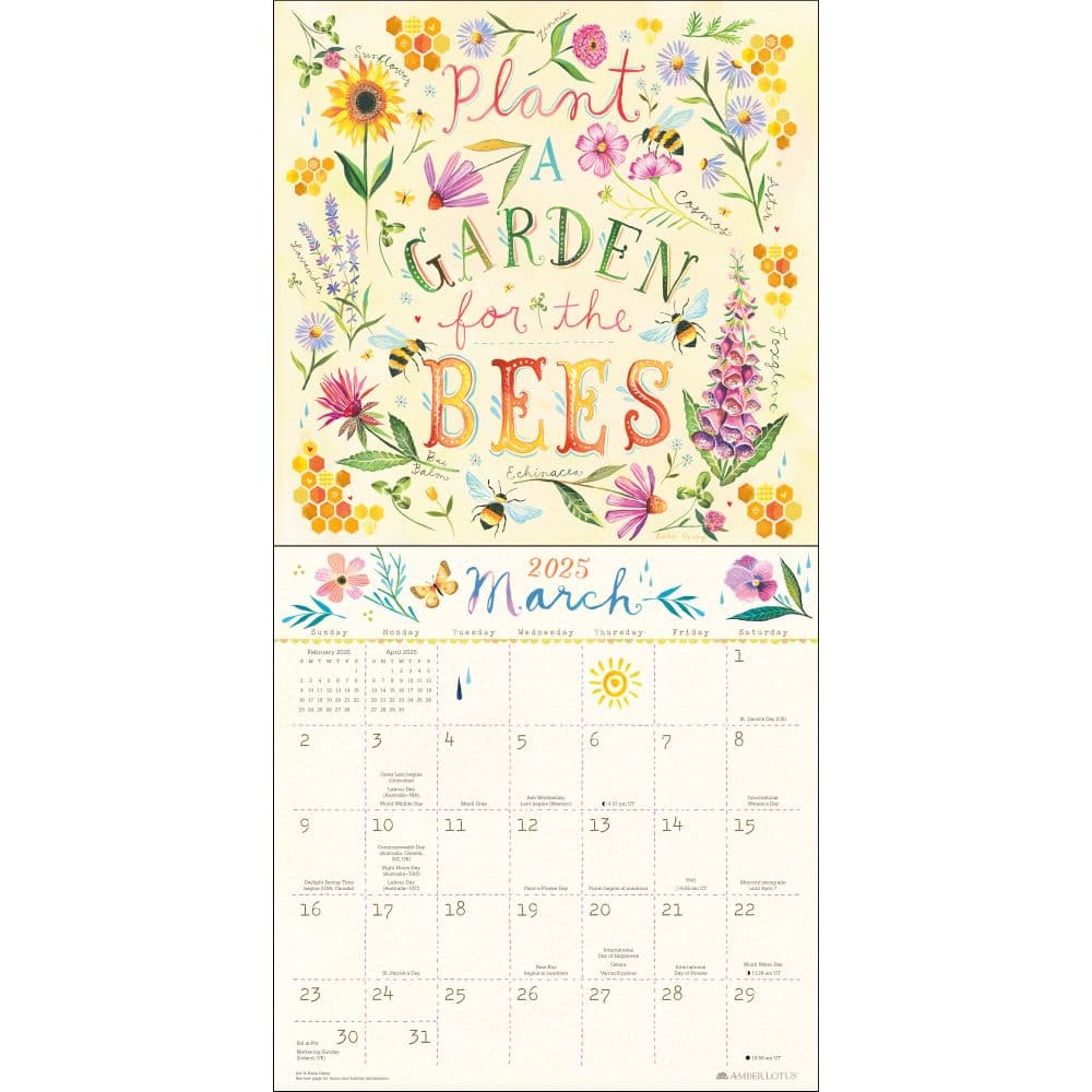 Katie Daisy 2025 Wall Calendar First Alternate Image width=&quot;1000&quot; height=&quot;1000&quot;