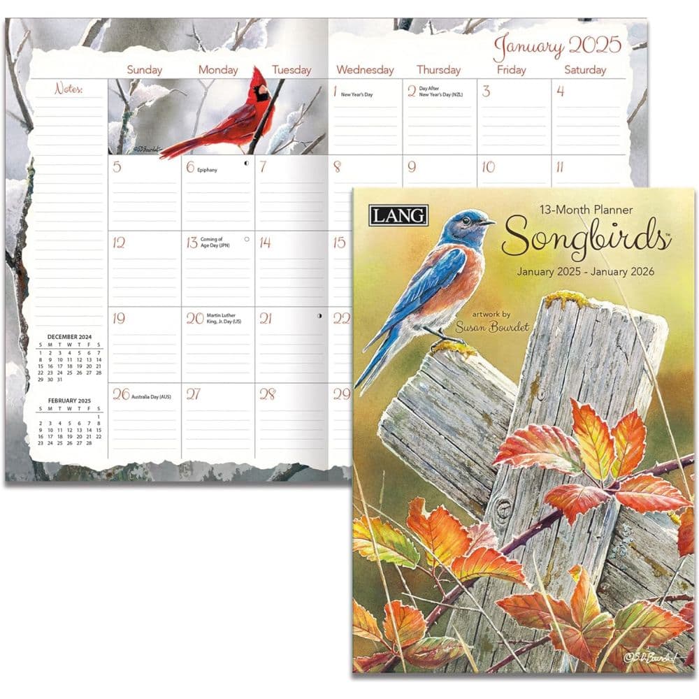 Songbirds by Susan Winget 2025 Monthly Planner First Alternate Image width=&quot;1000&quot; height=&quot;1000&quot;