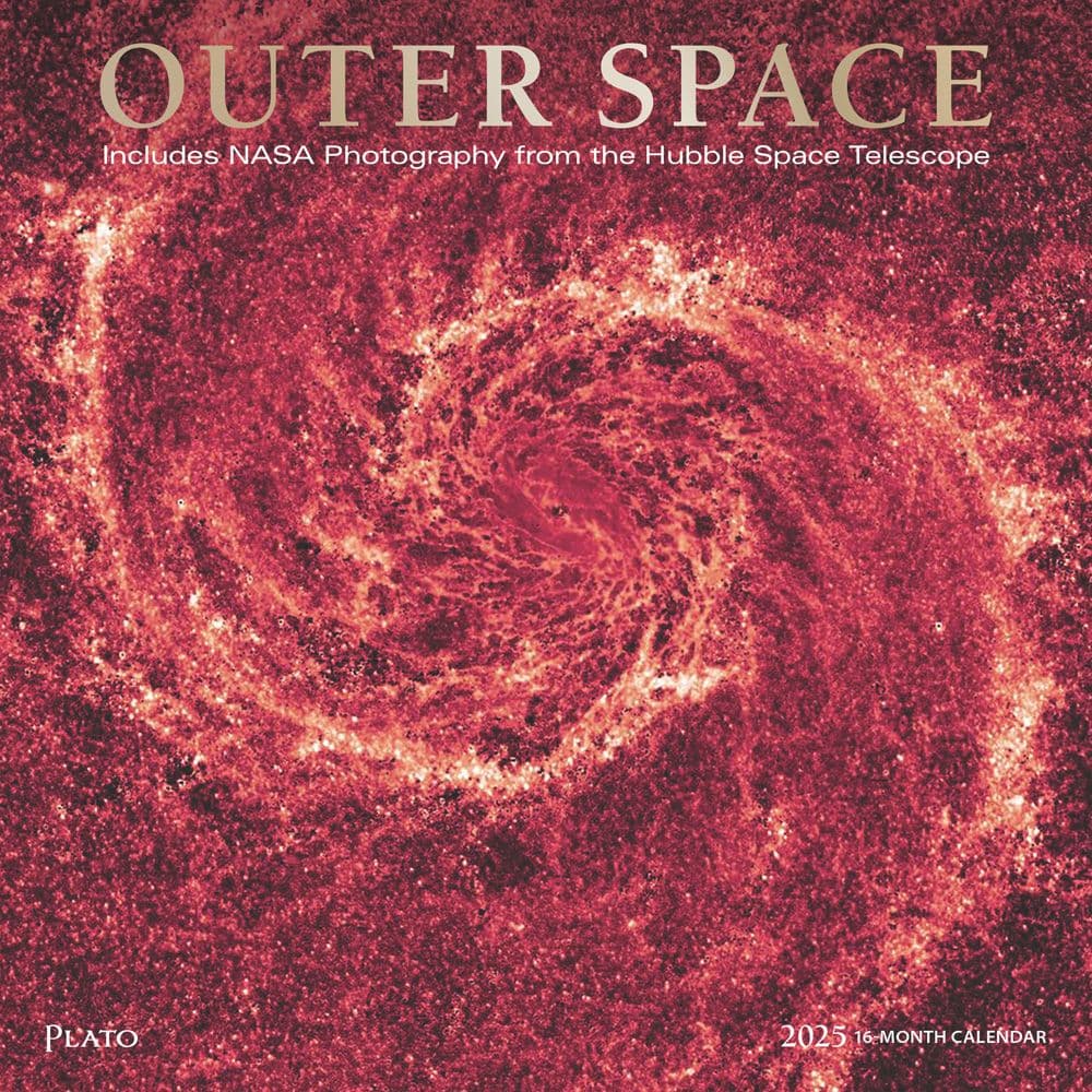 Outer Space Plato 2025 Wall Calendar Main Image