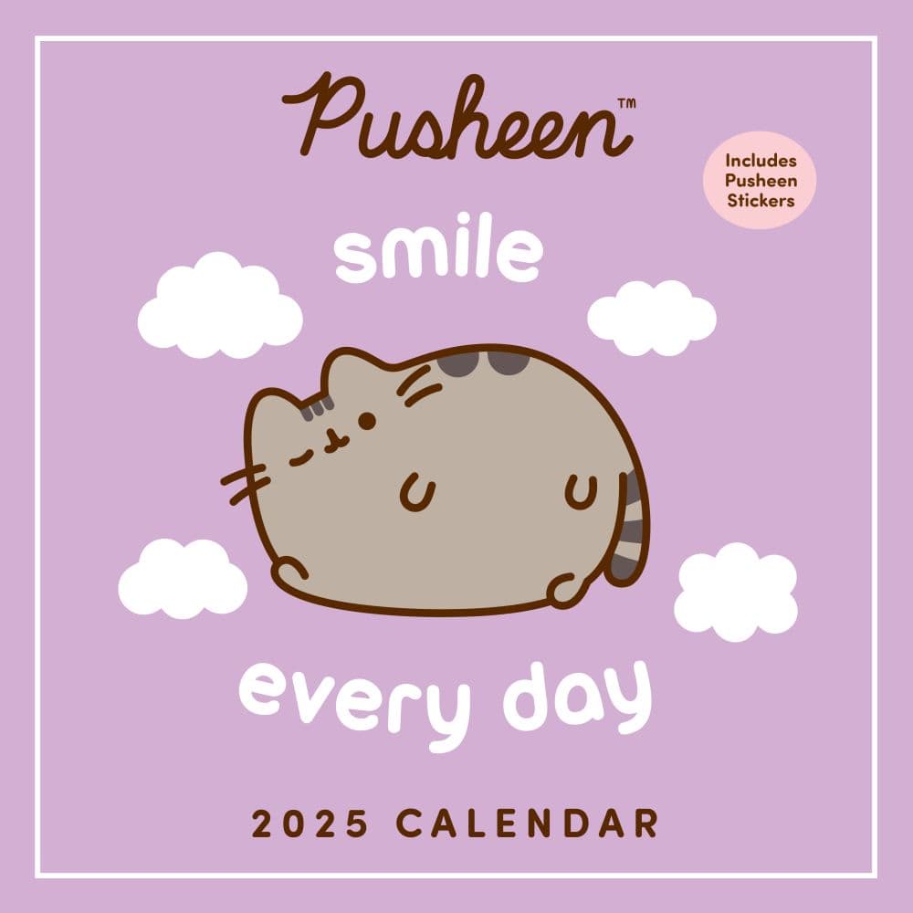Pusheen 2025 Wall Calendar Main Product Image width=&quot;1000&quot; height=&quot;1000&quot;