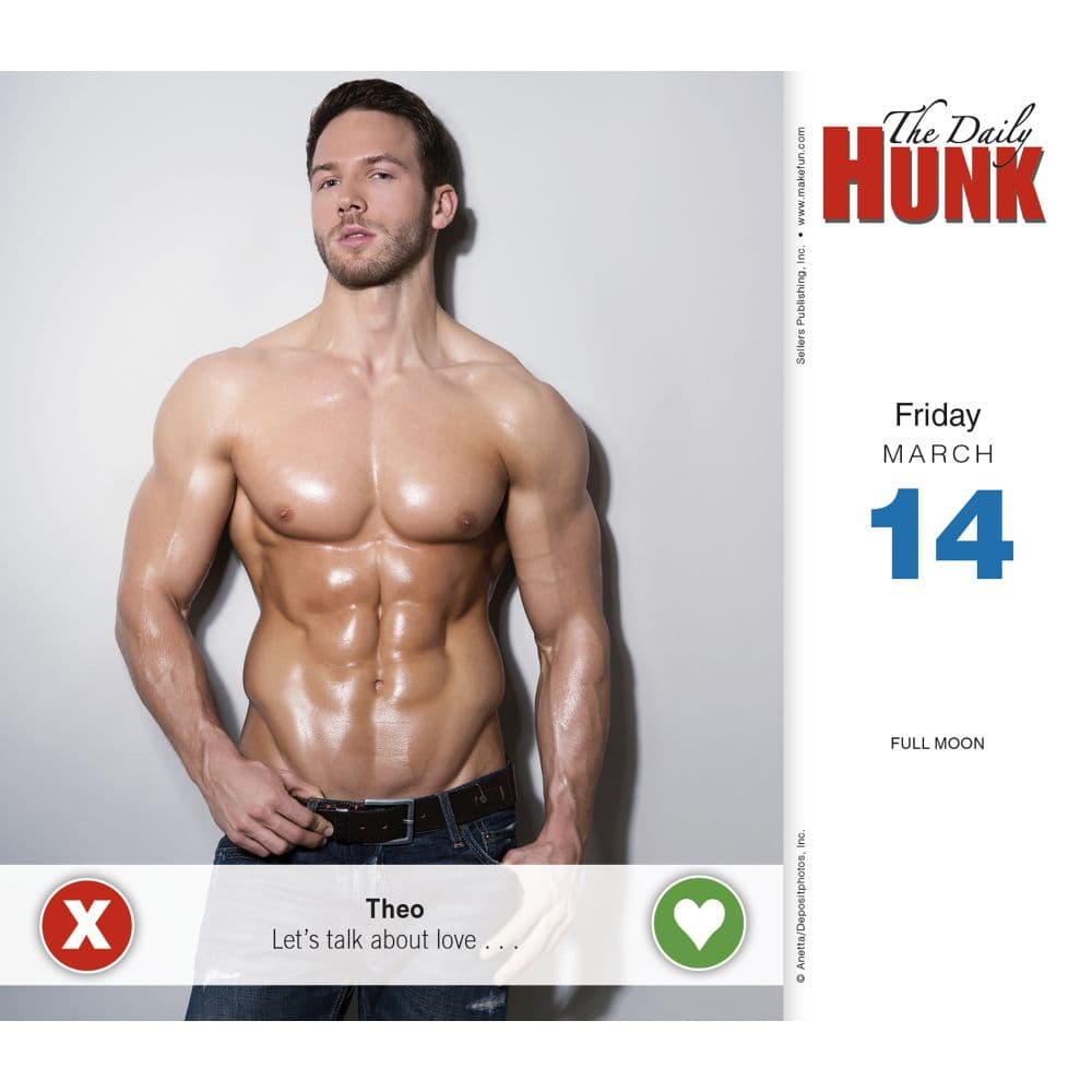 Daily Hunk Get Things Done 2025 Desk Calendar Third Alternate Image width=&quot;1000&quot; height=&quot;1000&quot;