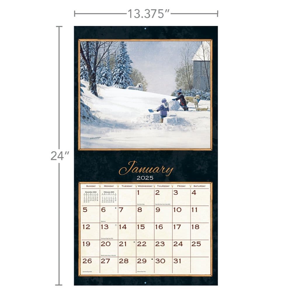 Treasured Times by D.R. Laird 2025 Wall Calendar Fourth Alternate Image width=&quot;1000&quot; height=&quot;1000&quot;