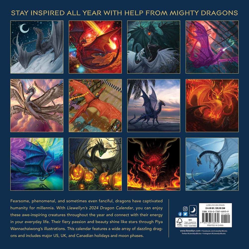 Dragon 2024 Wall Calendar_ALT1
