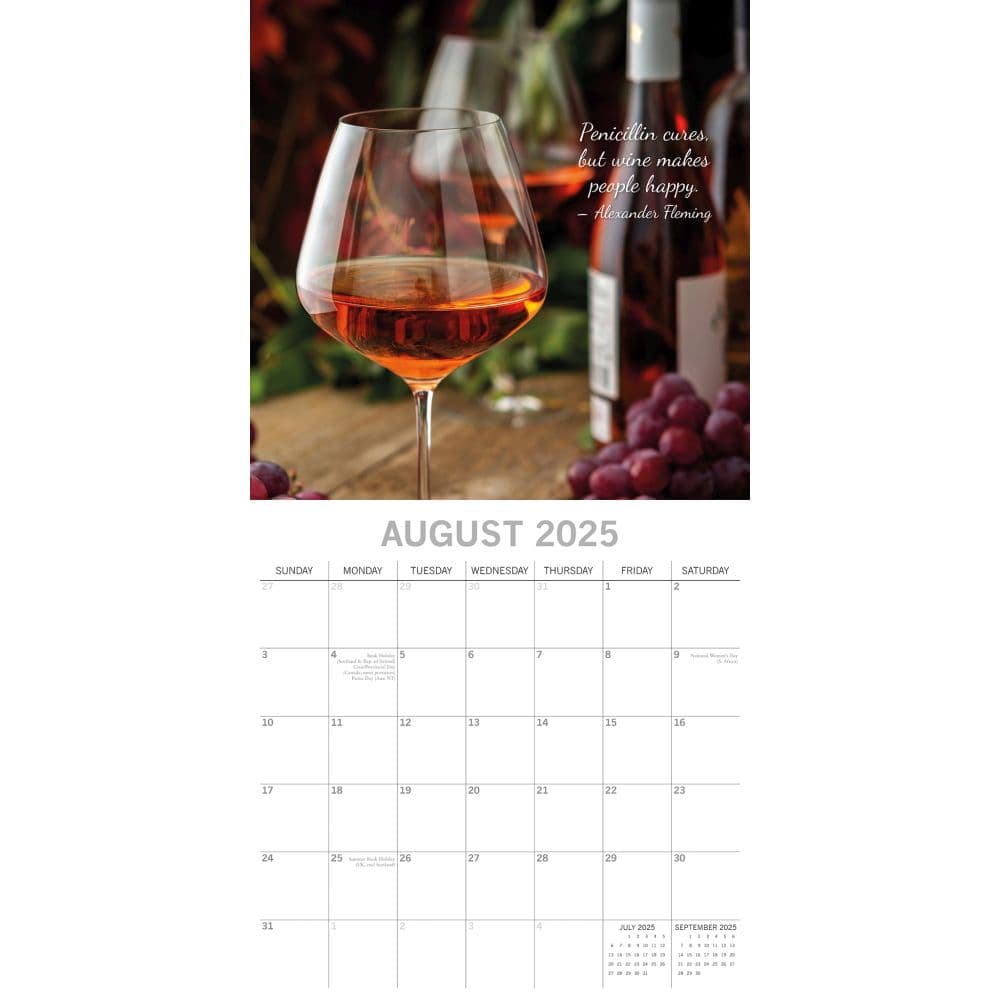 Wine 2025 Wall Calendar Third Alternate Image width=&quot;1000&quot; height=&quot;1000&quot;