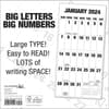 image Big Letters Big Numbers 2024 Wall Calendar Alternate Image 1