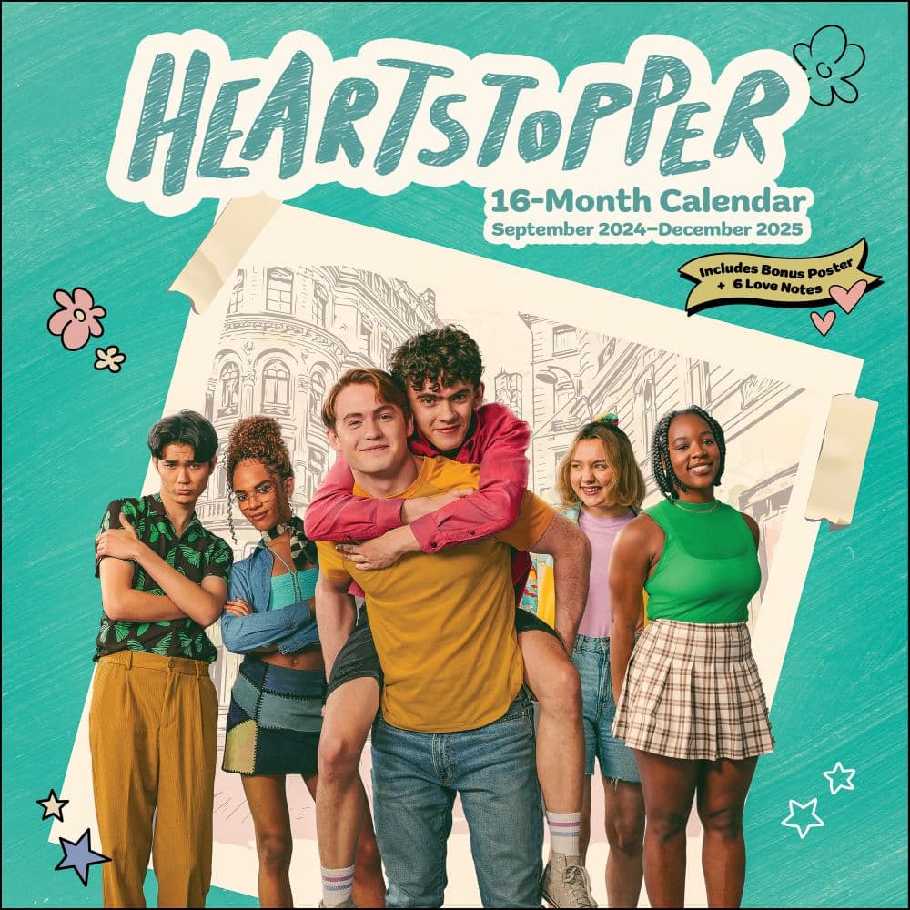Heartstopper 2025 Wall Calendar with Poster and Love Notes Main Product Image width=&quot;1000&quot; height=&quot;1000&quot;
