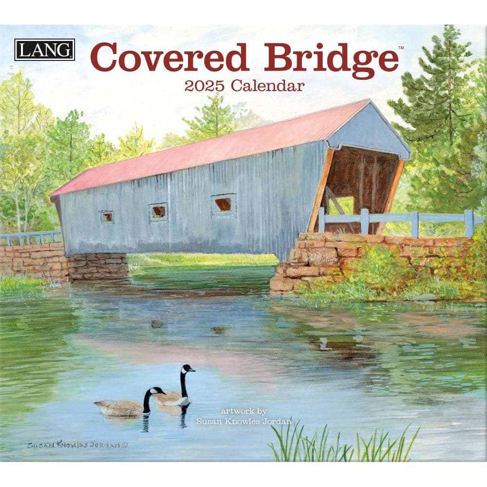 Covered Bridge 2025 Wall Calendar by Susan Knowles Jordan_Main Image