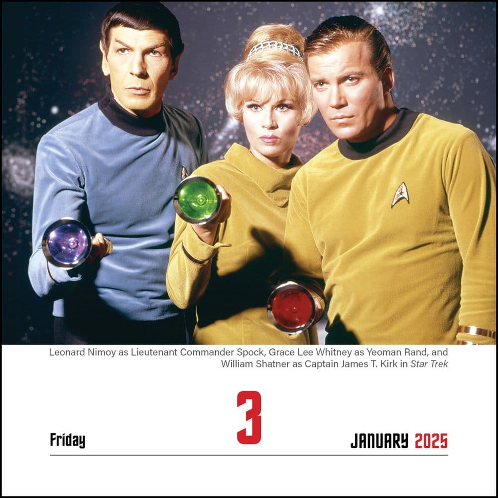 Star Trek 2025 Desk Calendar Second Alternate Image width=&quot;1000&quot; height=&quot;1000&quot;