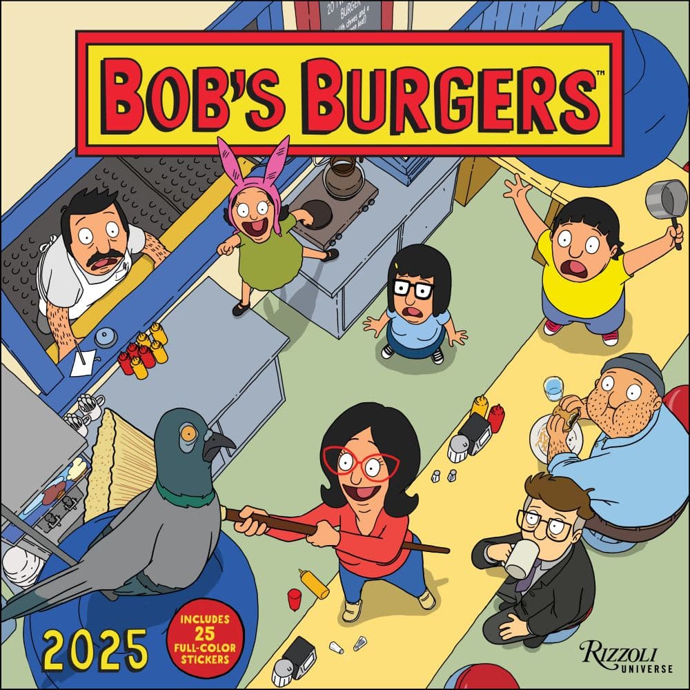 Bobs Burgers 2025 Wall Calendar Main Product Image width=&quot;1000&quot; height=&quot;1000&quot;