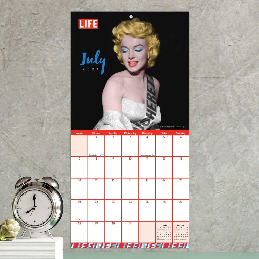 LIFE Marilyn Monroe 2024 Mini Wall Calendar Third Alternate Image width=&quot;1000&quot; height=&quot;1000&quot;