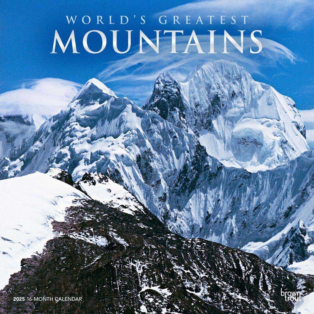 image Worlds Greatest Mountains 2025 Wall Calendar Main Image