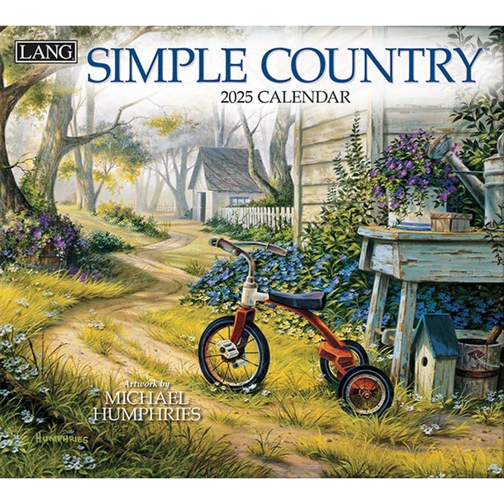 Simple Country by Michael Humphries 2025 Wall Calendar Main Product Image width=&quot;1000&quot; height=&quot;1000&quot;