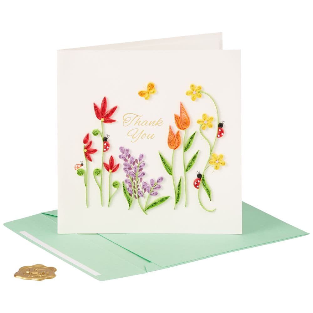 Gardening Quilling Thank You Card Seventh Alternate Image width=&quot;1000&quot; height=&quot;1000&quot;