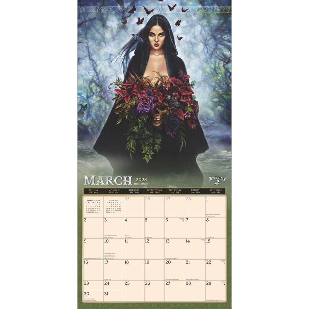 Alchemy Witches 2025 Wall Calendar Second Alternate Image width=&quot;1000&quot; height=&quot;1000&quot;
