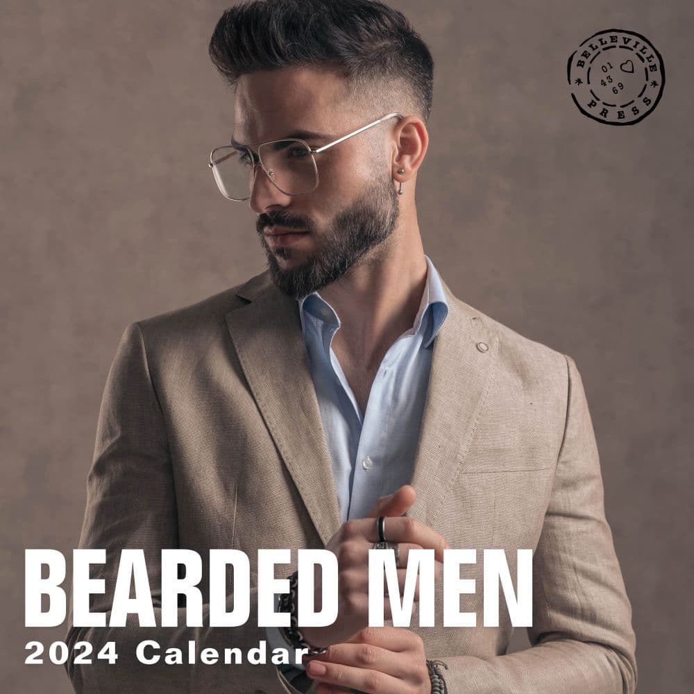 Bearded Men 2024 Wall Calendar Main Product Image width=&quot;1000&quot; height=&quot;1000&quot;