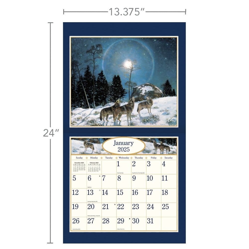 Four Seasons by Lee Stroncek 2025 Wall Calendar Third Alternate Image width=&quot;1000&quot; height=&quot;1000&quot;