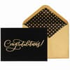 image Gold Lettering / Black Flocking Congratulations Card Main Product Image width=&quot;1000&quot; height=&quot;1000&quot;