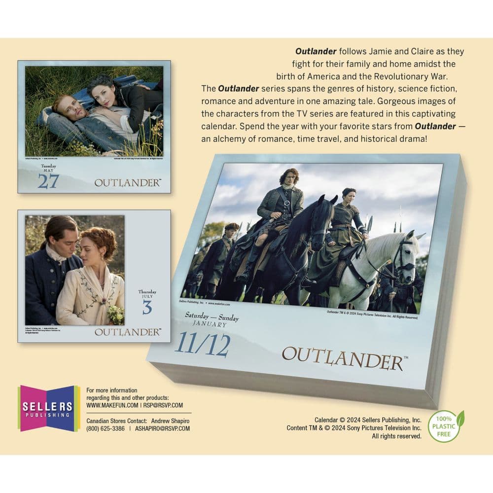Outlander 2025 Desk Calendar First Alternate Image width=&quot;1000&quot; height=&quot;1000&quot;