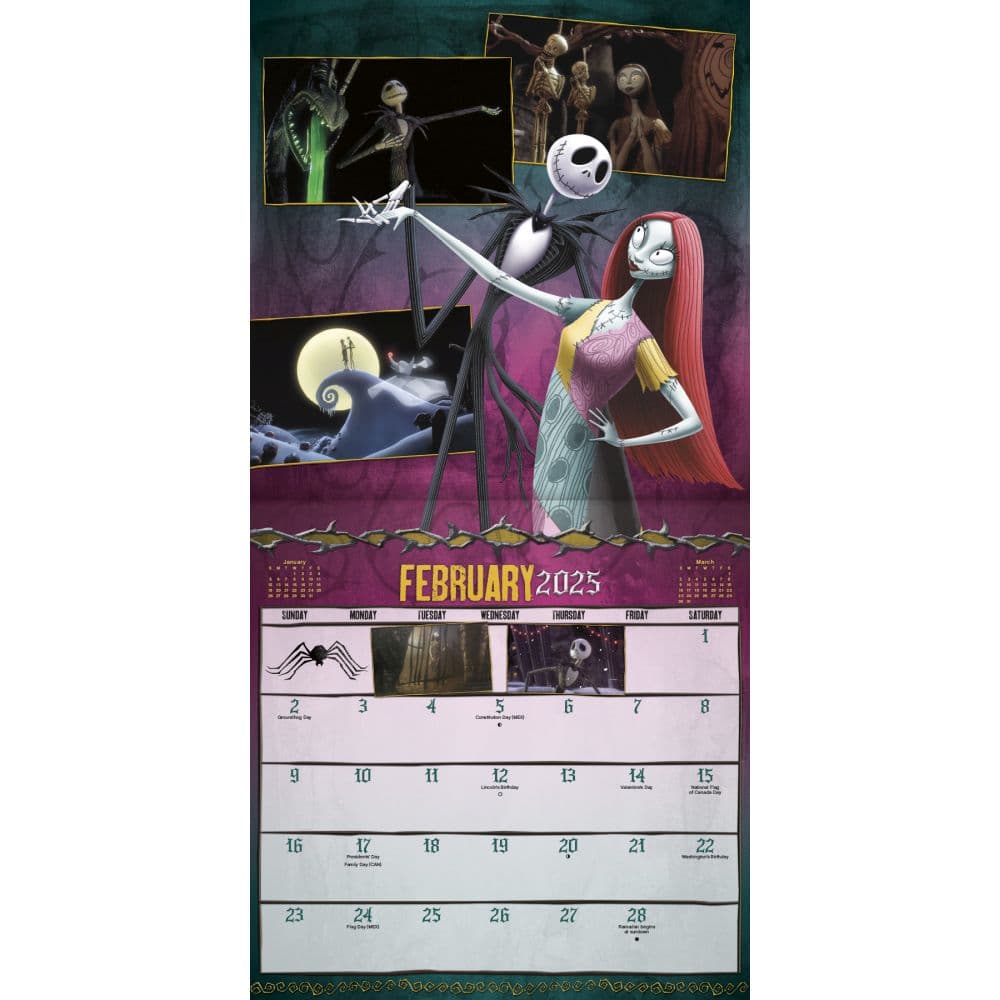 Nightmare Before Exclusive with Print 2025 Wall Calendar Third Alternate Image