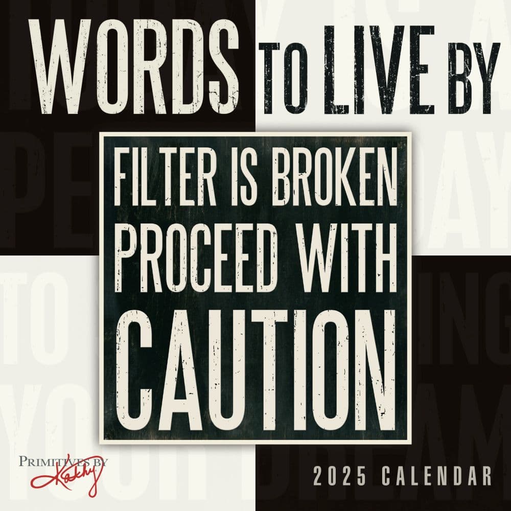 Words to Live By 2025 Mini Wall Calendar Main Product Image width=&quot;1000&quot; height=&quot;1000&quot;