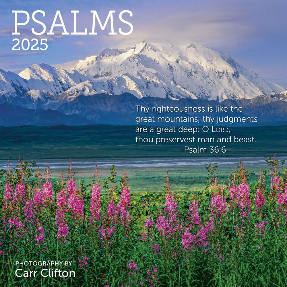 image Psalms 2025 Mini Wall Calendar_Main Image