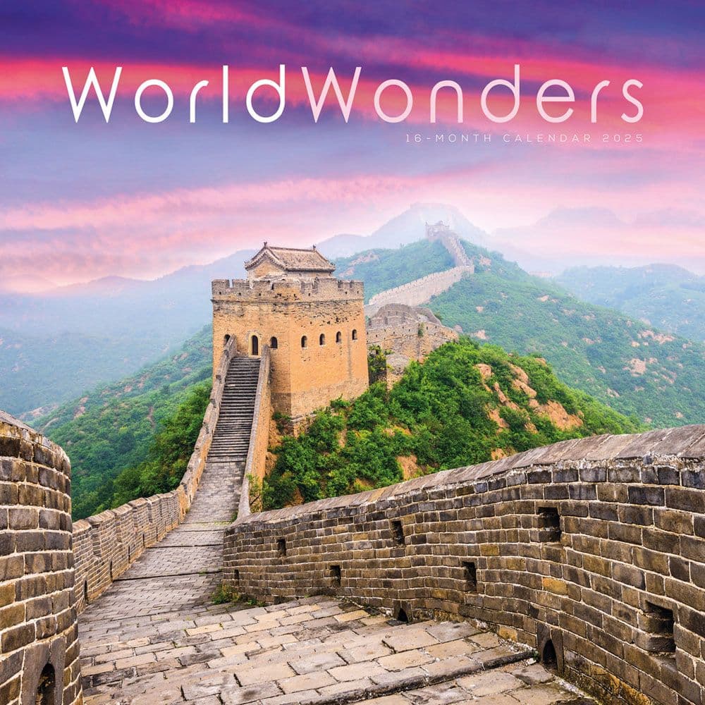 image World Wonders 2025 Wall Calendar Main Image