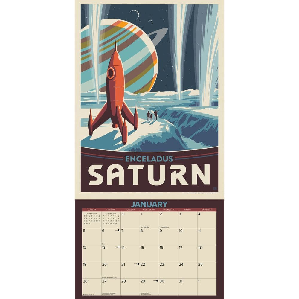 Space Travel ADG 2025 Wall Calendar Second Alternate Image width=&quot;1000&quot; height=&quot;1000&quot;
