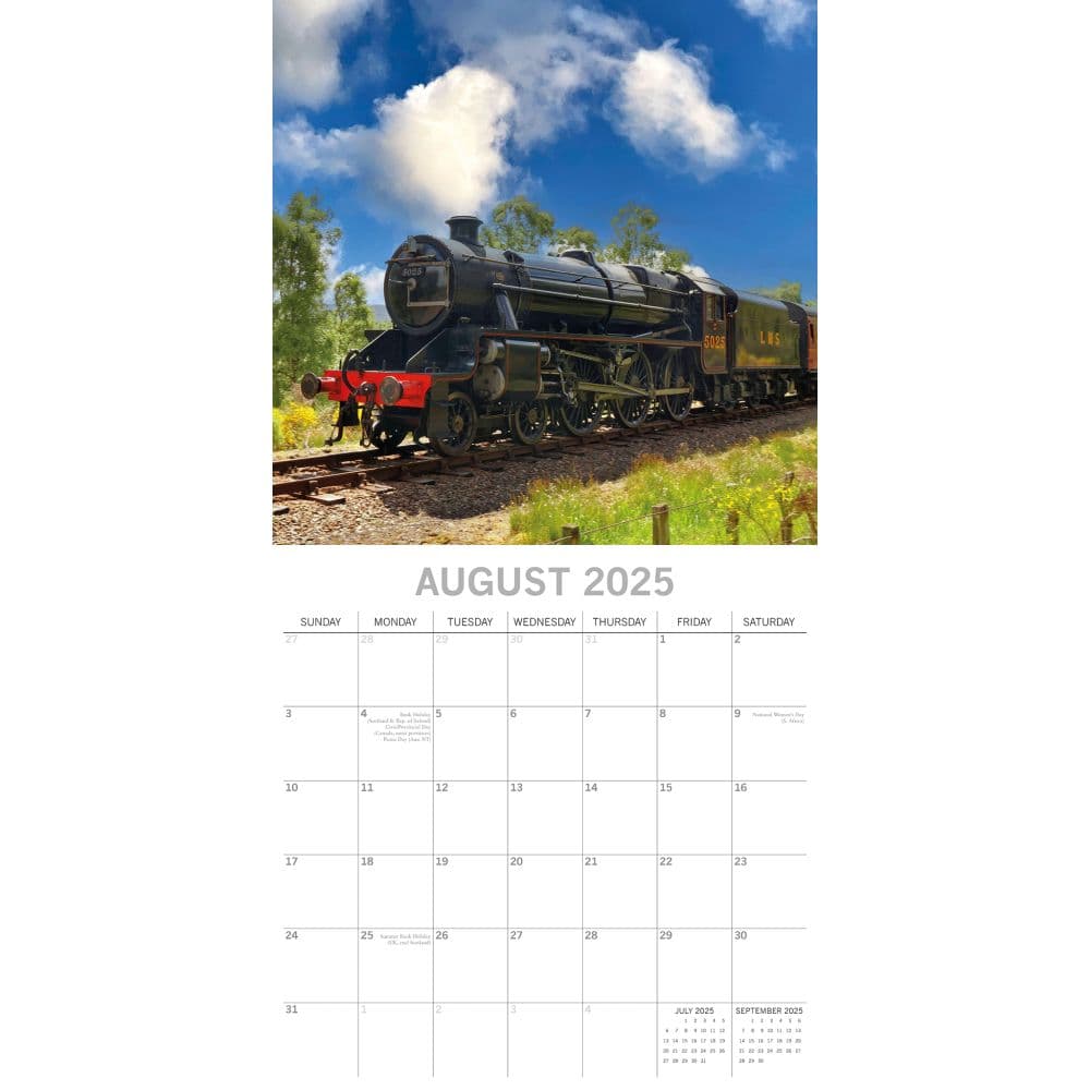 Steam Trains 2025 Wall Calendar Third Alternate Image width=&quot;1000&quot; height=&quot;1000&quot;