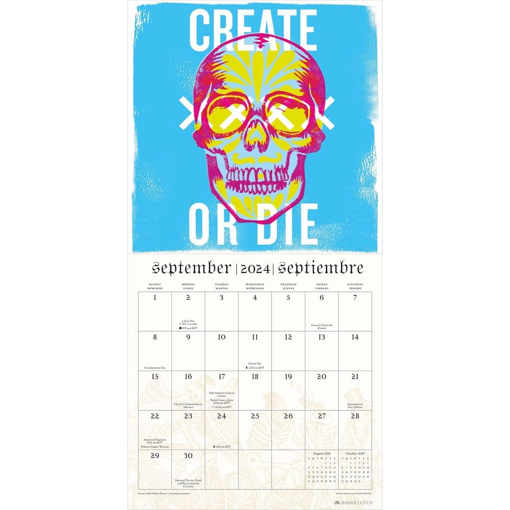 Day of the Dead 2024 Wall Calendar Second Alternate Image width=&quot;1000&quot; height=&quot;1000&quot;