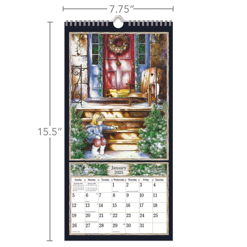 Country Welcome 2025 Vertical Wall Calendar by Laura Berry_ALT5