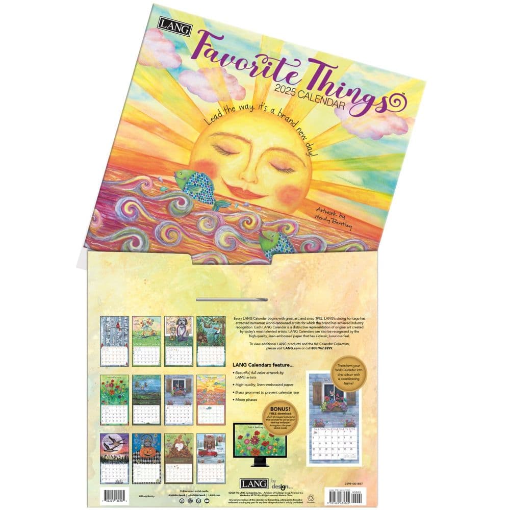 Favorite Things by Wendy Bentley 2025 Wall Calendar Sixth Alternate Image width=&quot;1000&quot; height=&quot;1000&quot;