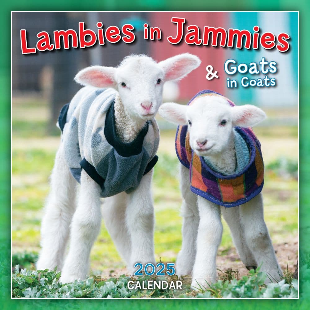 Lambies in Jammies 2025 Mini Wall Calendar Main Product Image width=&quot;1000&quot; height=&quot;1000&quot;