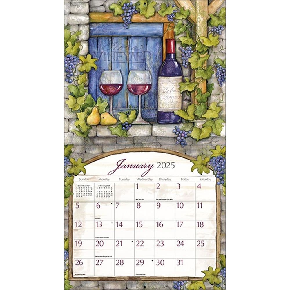 Wine Country by Susan Winget 2025 Wall Calendar Second Alternate Image width=&quot;1000&quot; height=&quot;1000&quot;