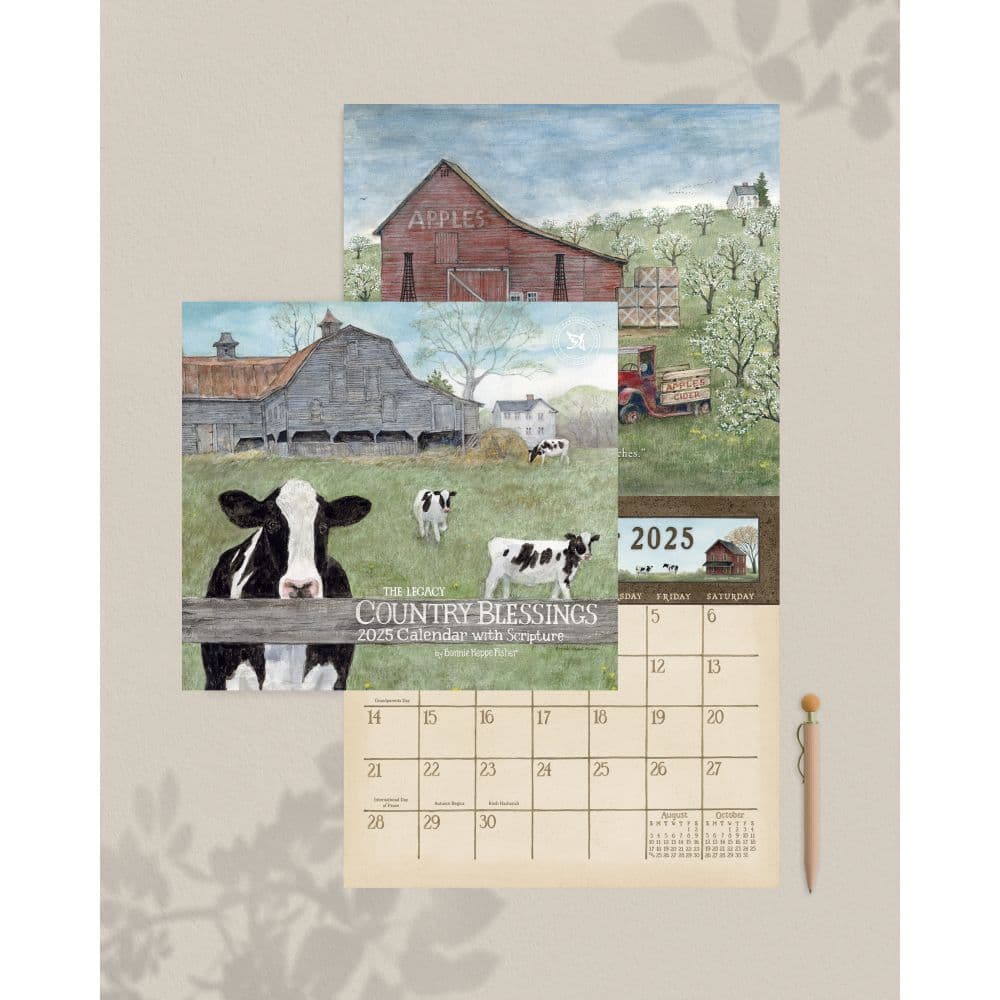 Country Blessings by Bonnie Heppe Fisher 2025 Wall Calendar Third Alternate Image width=&quot;1000&quot; height=&quot;1000&quot;