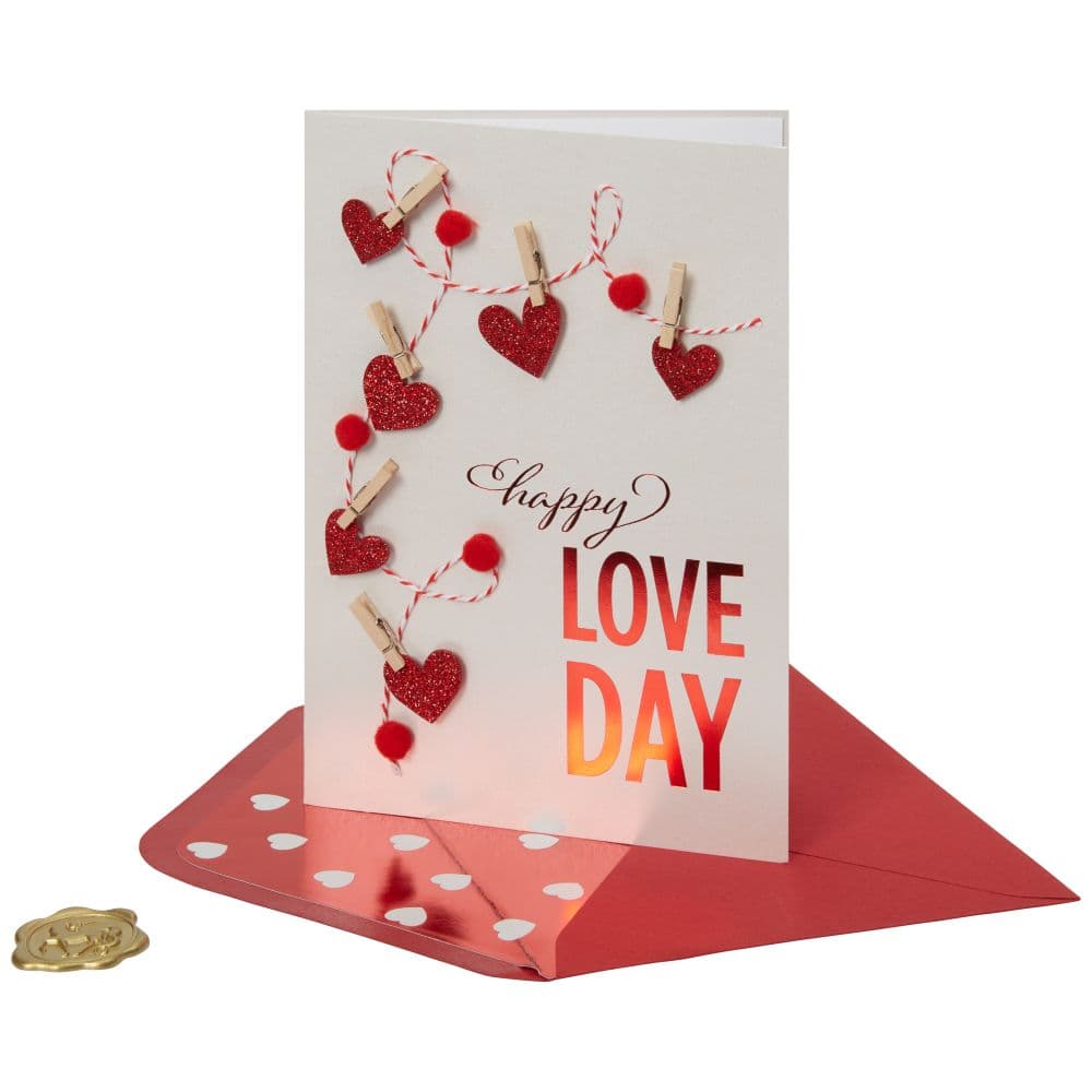 Hearts On Line Valentine&#39;s Day Card Sixth Alternate Image width=&quot;1000&quot; height=&quot;1000&quot;