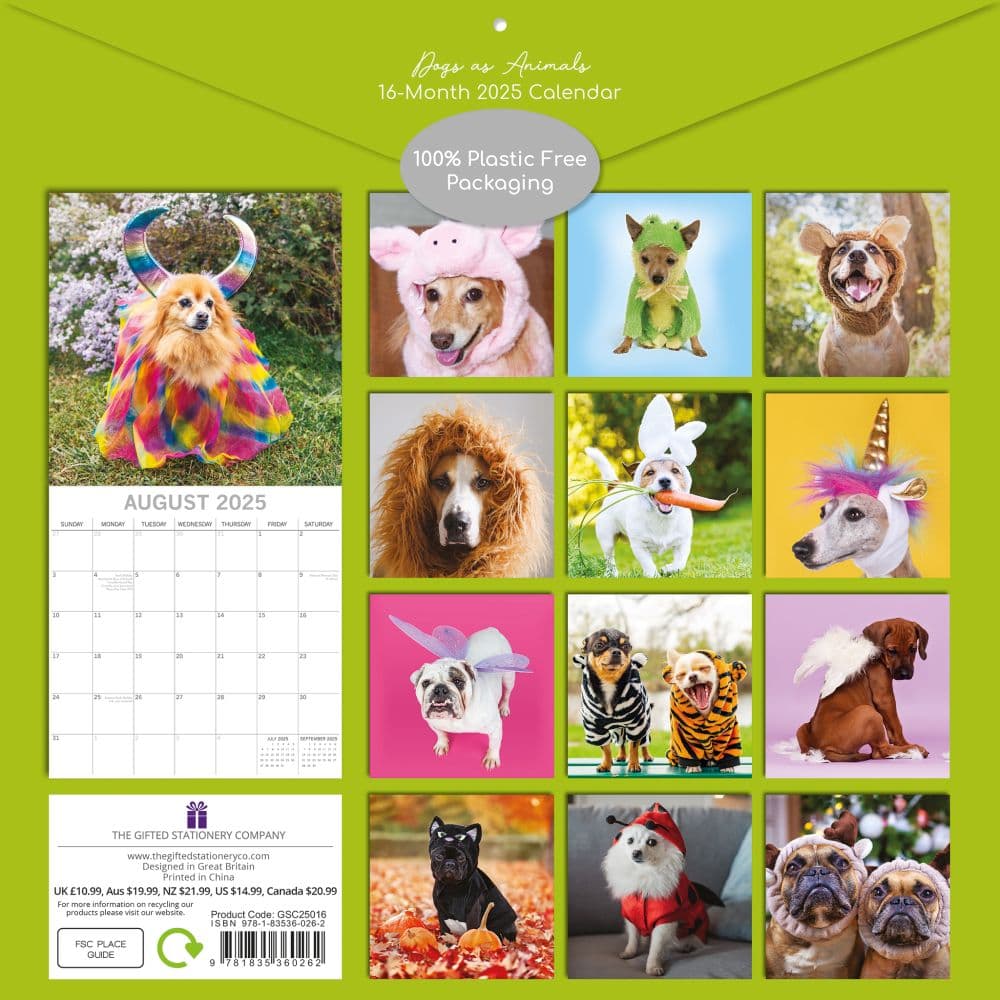 Dogs as Animals 2025 Wall Calendar First Alternate Image width=&quot;1000&quot; height=&quot;1000&quot;
