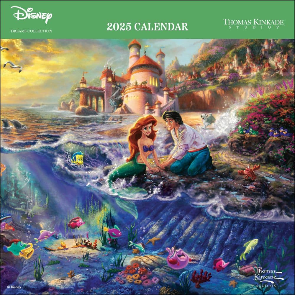 Kinkade Disney Collection 2025 Mini Wall Calendar Main Product Image width=&quot;1000&quot; height=&quot;1000&quot;