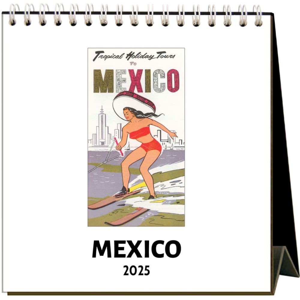 image Nostalgic Mexico 2025 Easel Desk Calendar Main Image