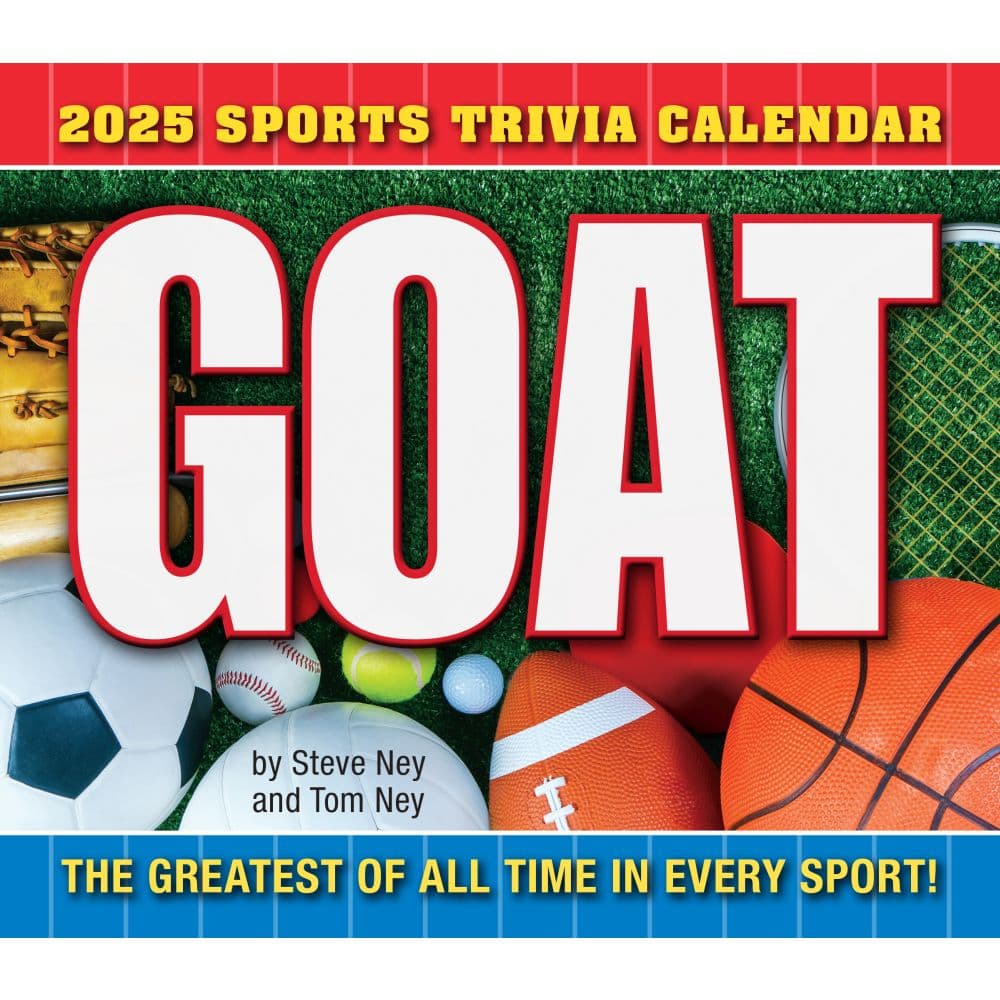 G.O.A.T. Sports Trivia 2025 Desk Calendar Fifth Alternate Image width=&quot;1000&quot; height=&quot;1000&quot;