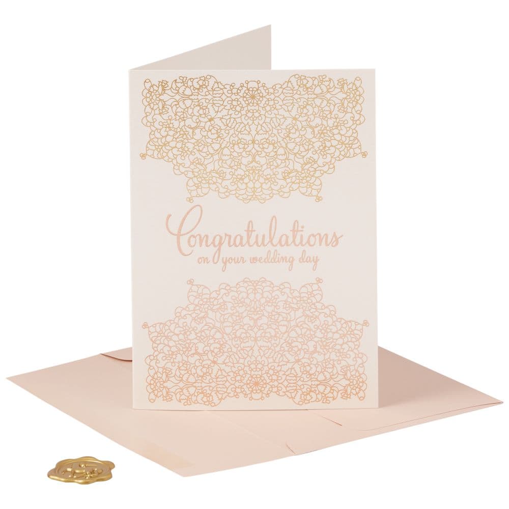 Metallic Mandalas Wedding Card Eighth Alternate Image width=&quot;1000&quot; height=&quot;1000&quot;