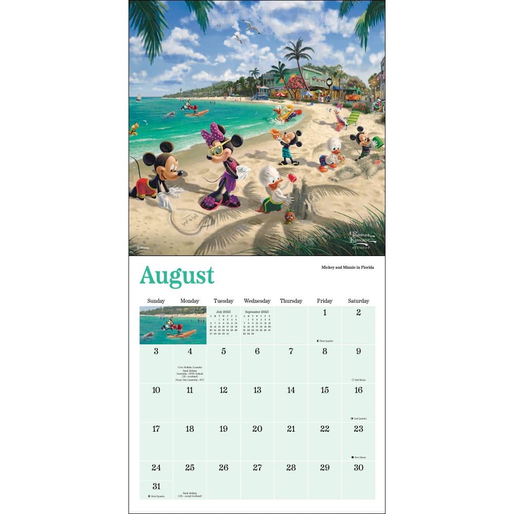 Kinkade Disney Collection 2025 Mini Wall Calendar First Alternate Image width=&quot;1000&quot; height=&quot;1000&quot;