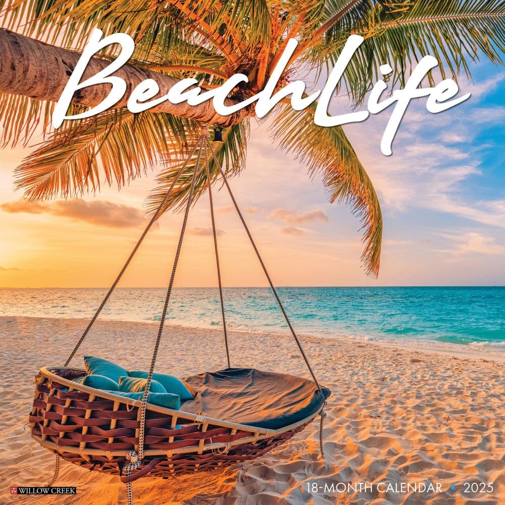 Beach Life 2025 Wall Calendar Main Image
