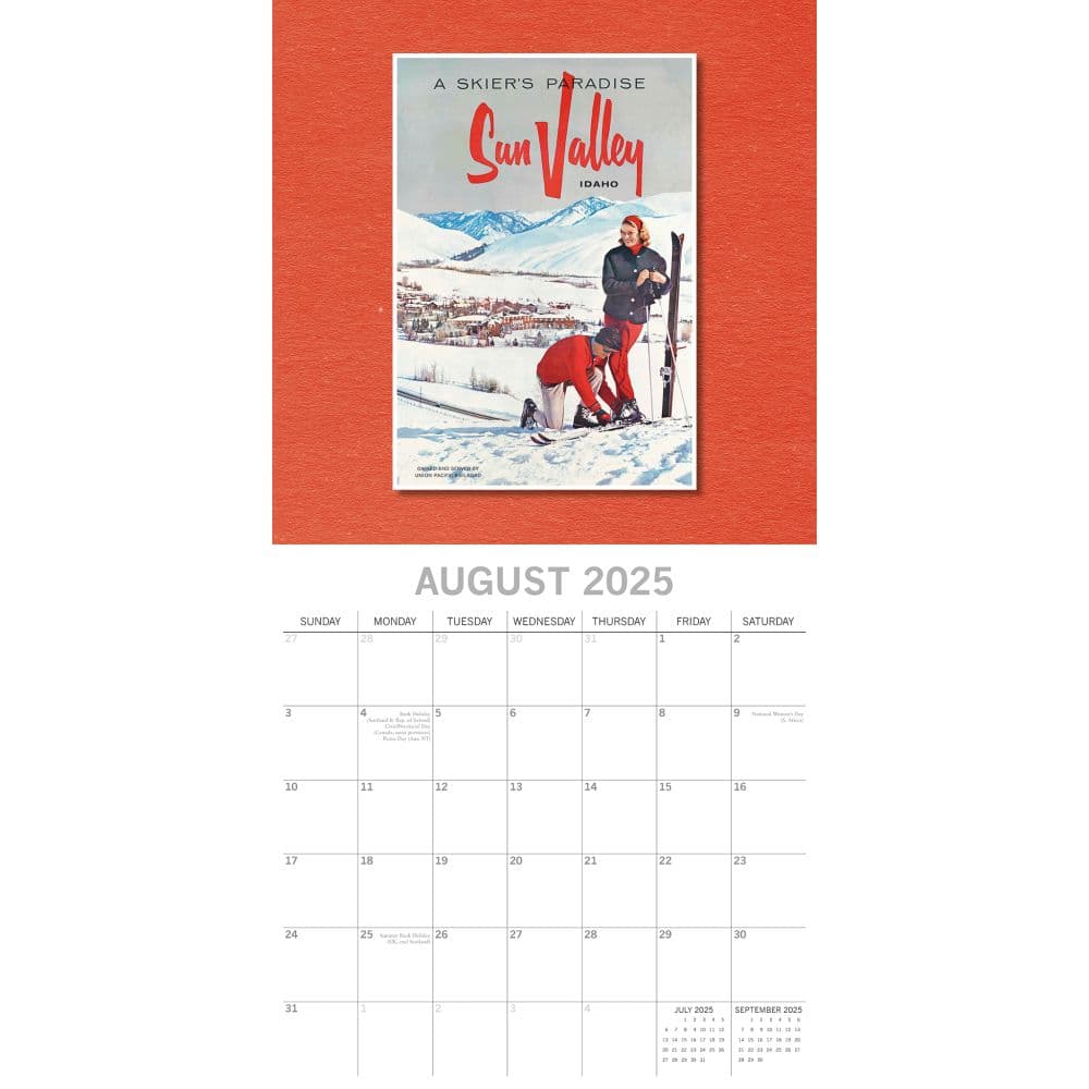 Vintage Skiing Posters 2025 Wall Calendar Third Alternate Image width=&quot;1000&quot; height=&quot;1000&quot;