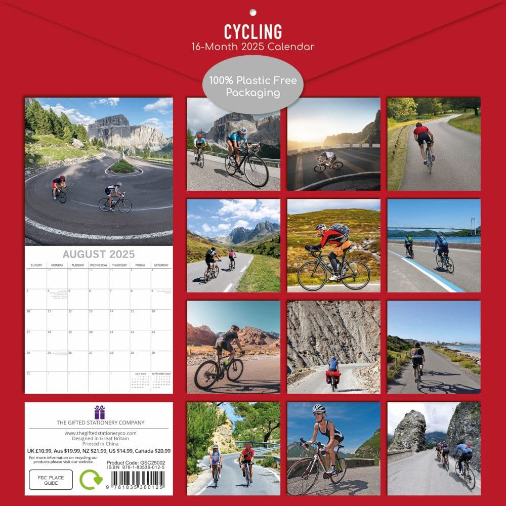 Cycling 2025 Wall Calendar First Alternate Image width=&quot;1000&quot; height=&quot;1000&quot;