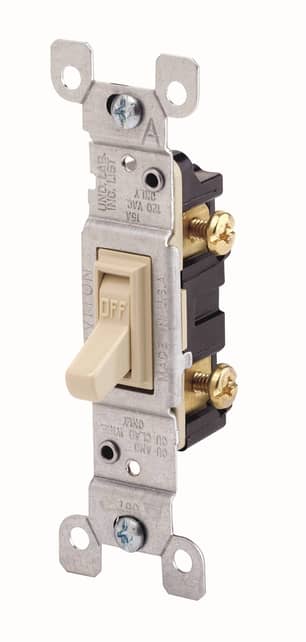 Thumbnail of the Toggle Switch Single-Pole 15A 125V in Ivory