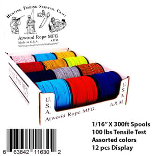 Thumbnail of the ROPE 1/16"X300' VARIOUS COLORS