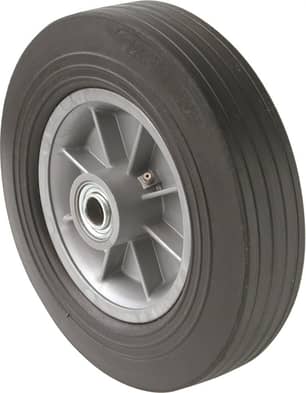 Thumbnail of the 10-Inch Hand Truck Replacement Wheel, Solid Rubber, 2-1/2-Inch Ribbed Tread, 5/8-Inch Bore Offset Axle