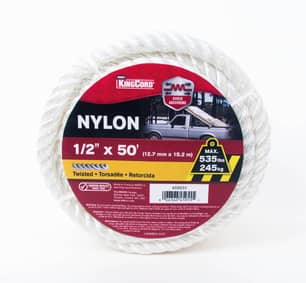 Thumbnail of the 1/2" x 50' NYLON TWSTD-WHITE - COIL