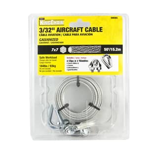 Thumbnail of the AIRCRAFT CABLE 3/32'  7x7 PKG - GALVANIZED