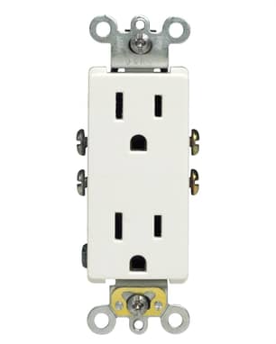 Thumbnail of the Decora Receptacle 15 Amp 125 Volt in White
